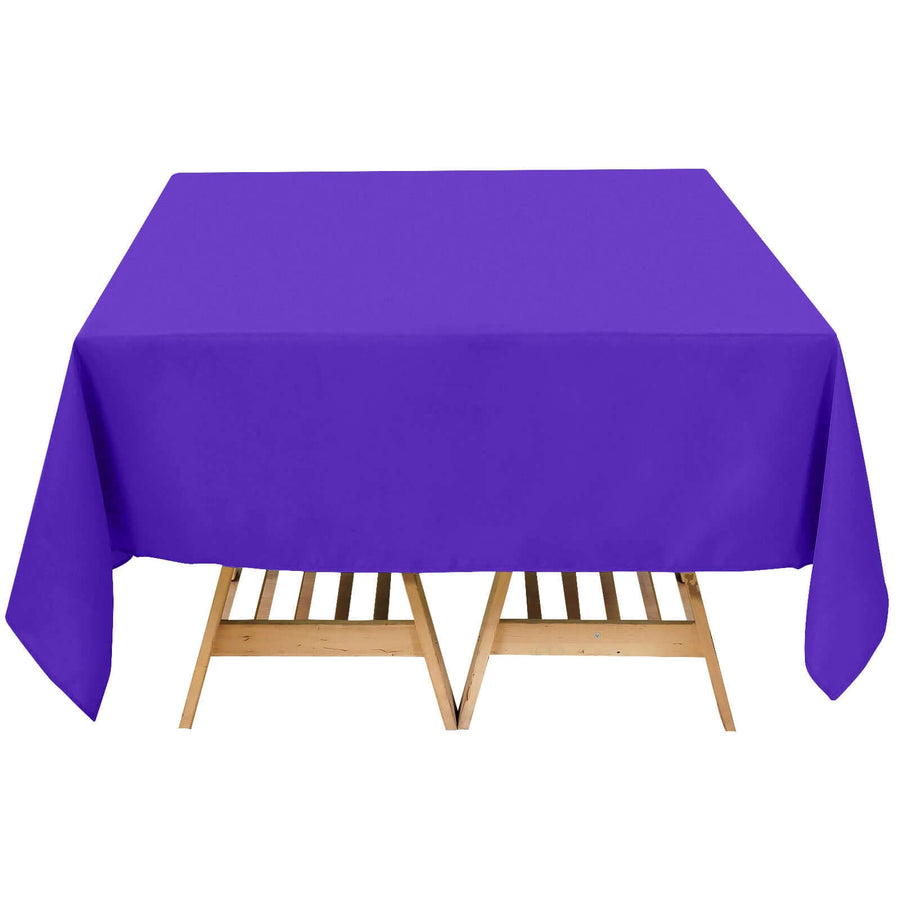 70"x70" Purple Premium Polyester Square Tablecloth - 220GSM