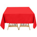 70"x70" Red Premium Polyester Square Tablecloth - 220GSM