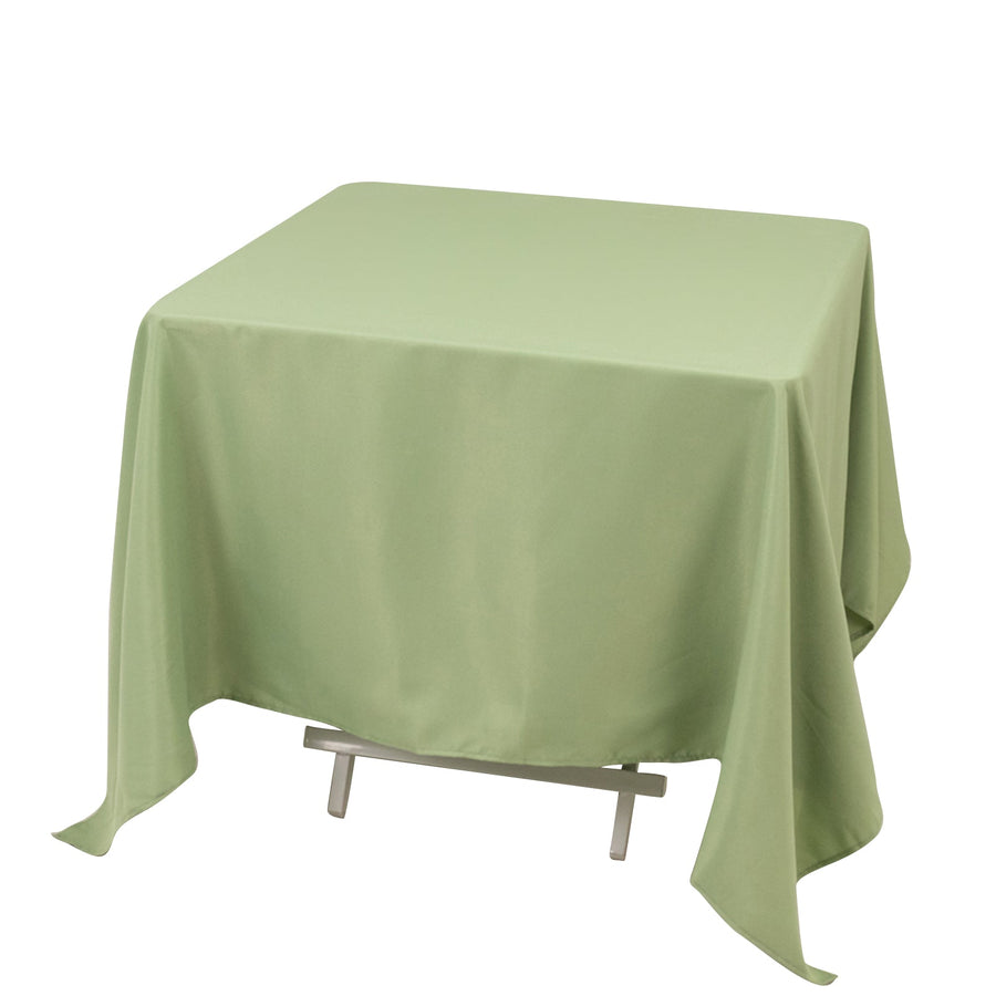 70"x70" Sage Green Premium Polyester Square Tablecloth - 220GSM