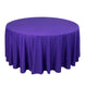 120inch Purple Premium Scuba Wrinkle Free Round Tablecloth, Seamless Scuba Polyester Tablecloth