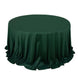132inch Hunter Emerald Green Premium Scuba Wrinkle Free Round Tablecloth