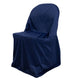 Premium Scuba Slip On Folding Chair Covers Navy Blue - Stain-Resistant Reusable Durable#whtbkgd