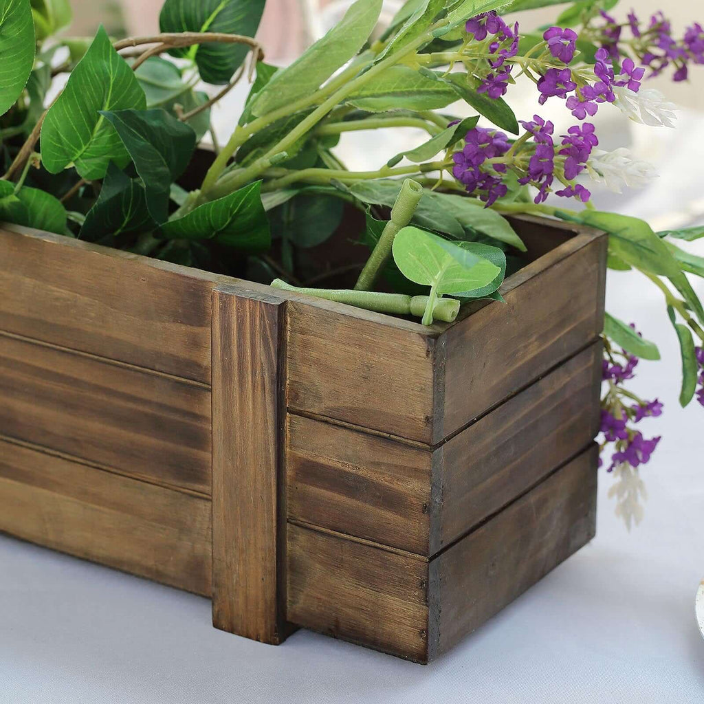 Wood Planter Box Smoked Brown 24\, image size:1024x1024
