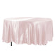 108" Blush Satin Round Tablecloth