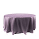 Satin 120" Round Tablecloth Violet Amethyst - Stylish Seamless Table Cover