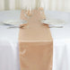 12x108inch Nude Satin Table Runner#whtbkgd