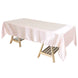 60"x102" Blush Smooth Satin Rectangular Tablecloth