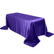90x132Inch Purple Satin Seamless Rectangular Tablecloth