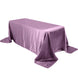 90x132Inch Violet Amethyst Satin Seamless Rectangular Tablecloth