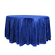 120" Royal Blue Premium Sequin Round Tablecloth