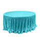 120" Turquoise Premium Sequin Round Tablecloth