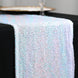 12inch x 108inch Iridescent Blue Premium Sequin Table Runner