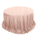 132inch Blush/Rose Gold Premium Sequin Round Tablecloth, Sparkly Tablecloth