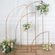 Set of 4 | Gold Metal Knife Top Floral Frame Wedding Arbor Stand, Chiara Backdrop Display Arch