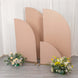 Set of 4 | Matte Nude Spandex Half Moon Chiara Backdrop Stand Covers