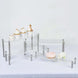 Set of 4 | Clear Premium Acrylic Risers Dessert Display, Cupcake Holder Dessert Stand