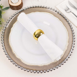 Add Elegance to Your Table with Shiny Metallic Gold Acrylic Napkin Rings Add Elegance to Your Table with Shiny Metallic Gold Acrylic Napkin Rings
