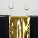 13"x108" | Shiny Metallic Foil Gold Lame Fabric Table Runner