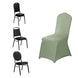 Eucalyptus Sage Green Spandex Stretch Fitted Banquet Slip On Chair Cover - 160 GSM