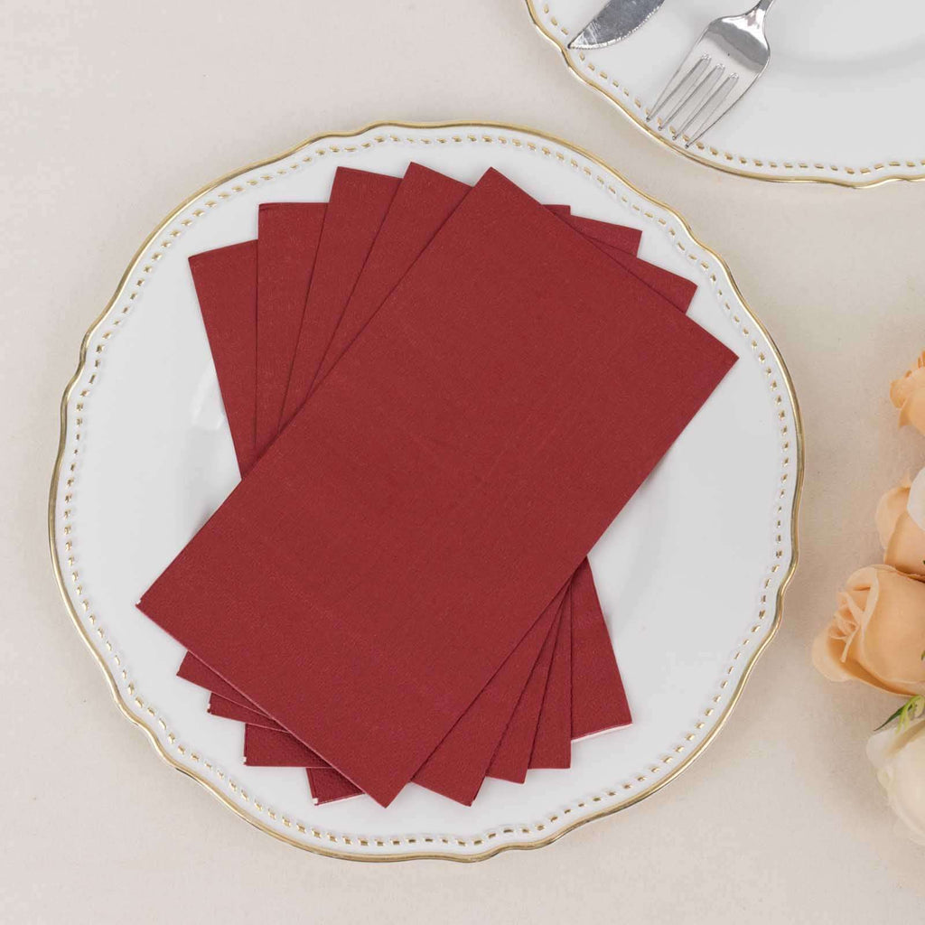 50-Pack Paper Napkins Burgundy - Soft Disposable 2-Ply Dinner Napkins for  Weddings, image size:1024x1024