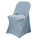 Dusty Blue Spandex Stretch Fitted Folding Slip On Chair Cover - 160 GSM