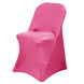 Fuchsia Spandex Stretch Fitted Folding Slip On Chair Cover - 160 GSM