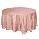 120inch Dusty Rose Accordion Crinkle Taffeta Round Tablecloth