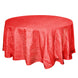 120inch Red Accordion Crinkle Taffeta Round Tablecloth
