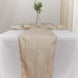 Accordion Crinkle Taffeta Table Runner - Beige