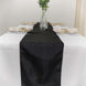 Accordion Crinkle Taffeta Table Runner - Black