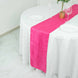 12inch x 108inch Fuchsia Accordion Crinkle Taffeta Linen Table Runner