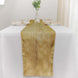 12inch x 108inch Accordion Crinkle Taffeta Table Runner - Gold