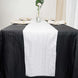 Accordion Crinkle Taffeta Table Runner - White