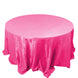 132inch Fuchsia Accordion Crinkle Taffeta Seamless Round Tablecloth