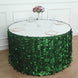 Taffeta Fabric 21ft Table Skirt Green 3D Leaf Petal Design - Exquisite & Stylish Event Table Cover