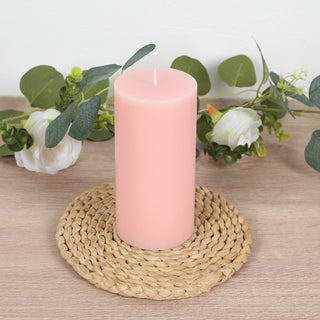 Décor ideas using Blush pillar candles Décor ideas using Blush pillar candles