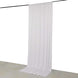 White 4-Way Stretch Spandex Photography Backdrop Curtain with Rod Pockets, Drapery Panel