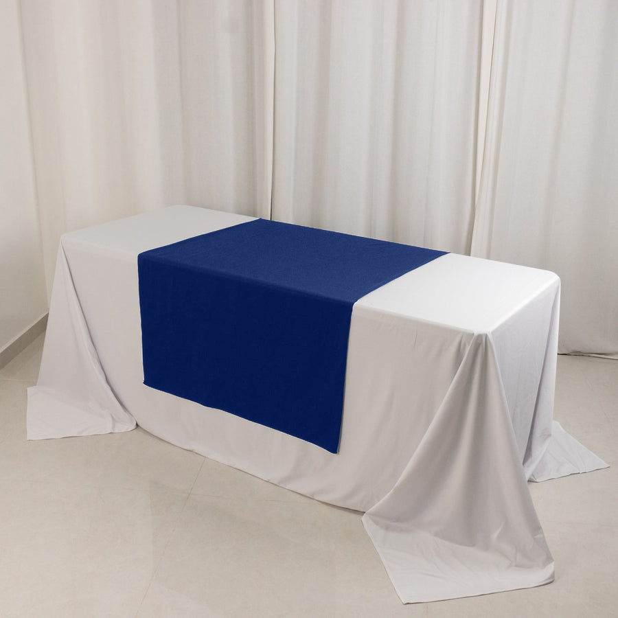 Wide Polyester 36x72inch Table Runner Royal Blue - Durable Trade Show Table Linen