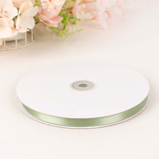 Dashing Sage Green Single Face Satin Ribbon for Crafters Dashing Sage Green Single Face Satin Ribbon for Crafters
