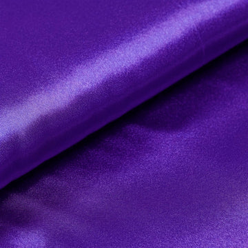 10 Yards 54" Purple Satin Fabric Bolt