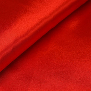 Vibrant Red Satin Fabric Bolt for Stunning Event Decor