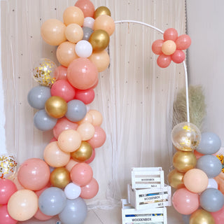 Create a Stunning Atmosphere with Our Gold, Dusty Rose, and Peach Balloon Garland Arch Party Kit
