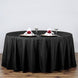 120" Black Polyester Round Tablecloth
