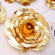 2 Pack | 20Inch Large Metallic Gold Real Touch Artificial Foam DIY Craft Roses