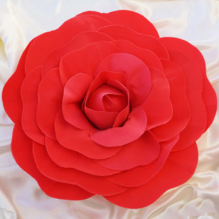 Add a Touch of Elegance with Large Red Real Touch Artificial Foam DIY Craft Roses