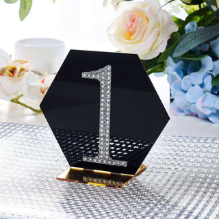 Add Sparkle to Your Crafts with 4" Silver Decorative Rhinestone Number Stickers Add Sparkle to Your Crafts with 4" Silver Decorative Rhinestone Number Stickers