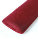 54inch x40 Yards Burgundy Tulle Fabric Bolt, DIY Crafts Sheer Fabric Roll