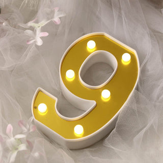 Add a Touch of Glamour with Warm White 6 LED Light Up Numbers Add a Touch of Glamour with Warm White 6 LED Light Up Numbers