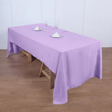 60inch x 126inch Lavender Lilac Seamless Polyester Rectangular Tablecloth