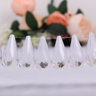 Clear Hanging Angel's Tears Acrylic Diamond Mini Chandeliers - Add Elegance and Sparkle to Your Event Decor